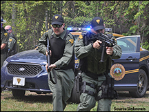 Members of the West Virginia State Police Special Operations Group.